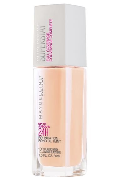 Kem nền lâu trôi Maybelline foundation Super Stay full coverage màu classic ivory 041554541427 a