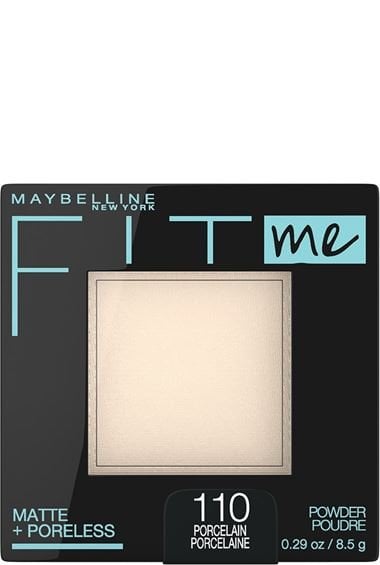 Phấn phủ kiềm dầu dạng nén Maybelline pressed powder Fit Me matte poreless màu porcelain 041554433753 c