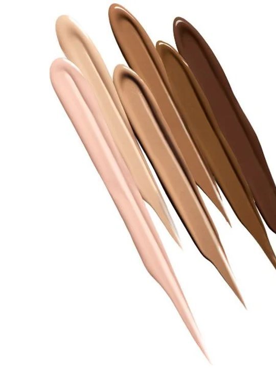 Concealer shades - streaks of liquid products